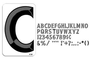 AD Halftone Letters - Set