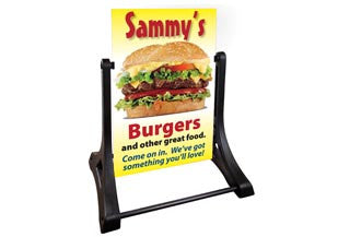 An XL, Ready 4 Graphics Swinger sidewalk sign