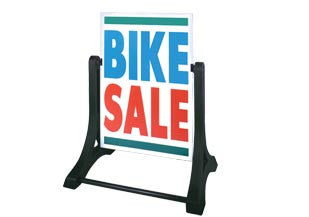 A Ready 4 Graphics Swinger sidewalk sign (white)