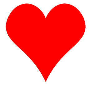 Red Heart Picture Panel