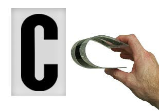 Flexible Narrow Condensed Letters - Set