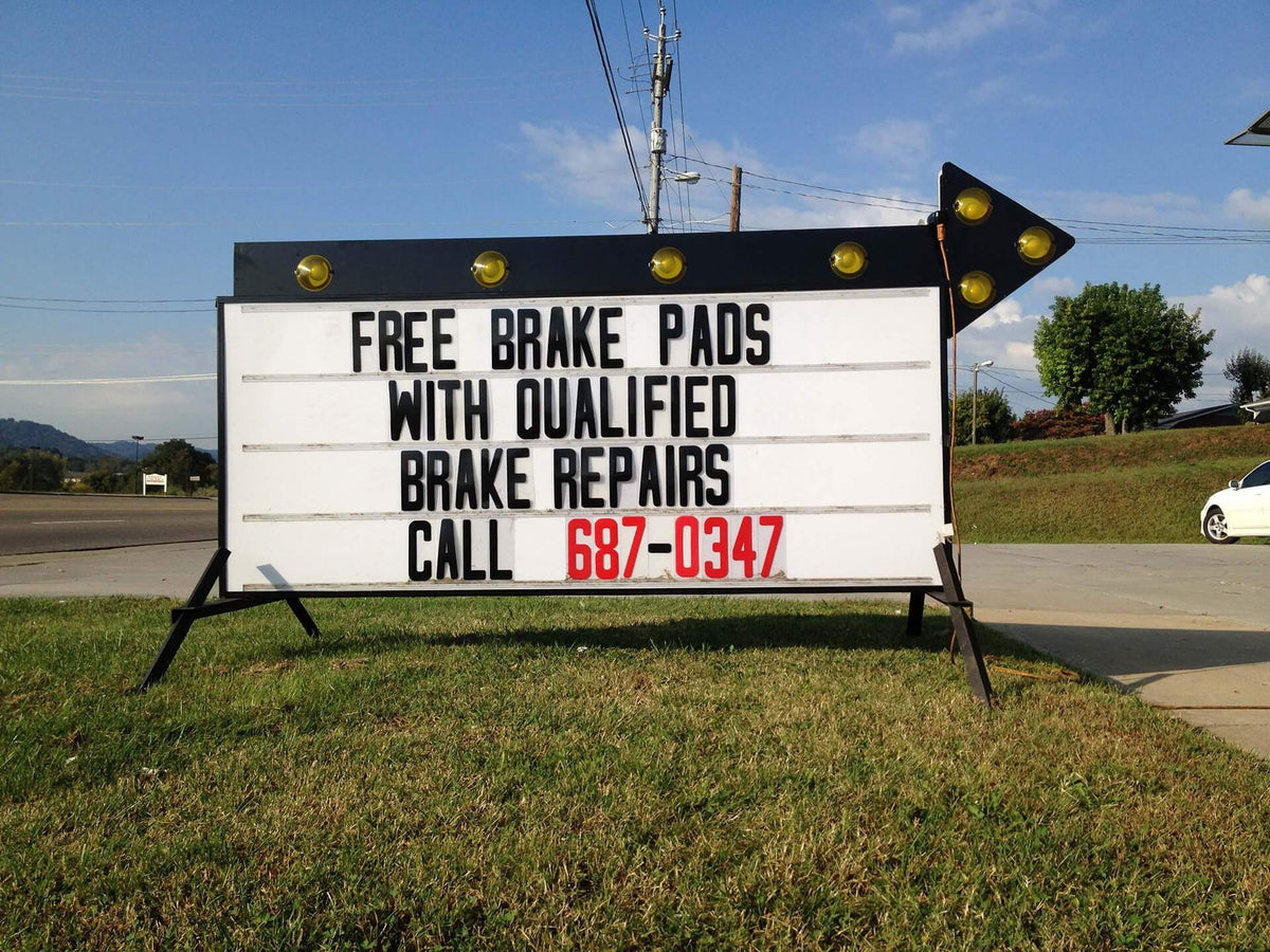 Texas Track for Portable Roadside Signs