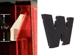 Sign Track for Slotted Letters, Plasti-Bar Track