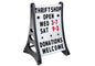 QLA Sidewalk Sign - Changeable Message - White