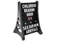 QLA  Sidewalk Sign - Changeable Message - Black