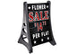 QLA  Sidewalk Sign - Deluxe Changeable Message - Black