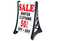 QLA  Sidewalk Sign - Deluxe Changeable Message - White
