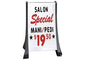 QLA Sidewalk Sign - XL Deluxe Changeable Message - White