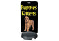 Tip N Roll Ready 4 Graphics Sidewalk Sign - Black