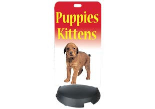 Tip N Roll Ready 4 Graphics Sidewalk Sign  - White