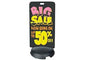 Tip N Roll Write-On-Wash-Off Sidewalk Sign  - Black